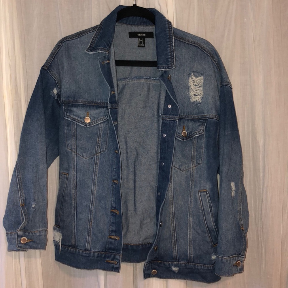 Oversized distressed jacket